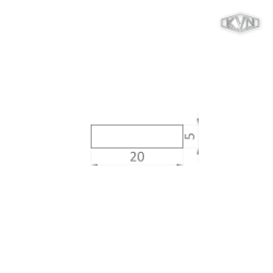 Pásovina 20x5mm, materiál EN AW-6060 T66, prírodný hliník bez povrchovej úpravy, cena za meter Pásovina 20x5mm, materiál EN AW-6060 T66, prírodný hliník bez povrchovej úpravy, cena za meter